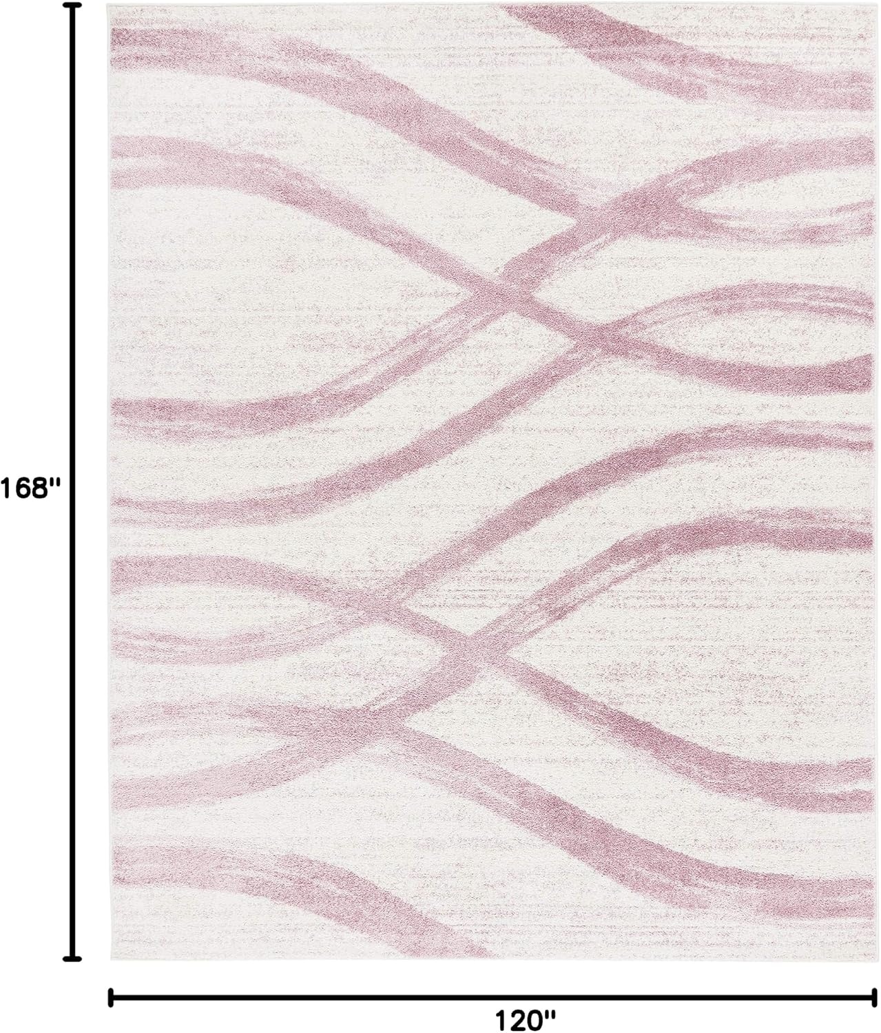 image:imageSAFAVIEH Area Rug 8x10 Adirondack Collection Large Sage amp Cream Modern Wave Design NonShedding amp Easy to Clean Ideal for Living Room Bedroom Dining Space ADR125XCreamPurple