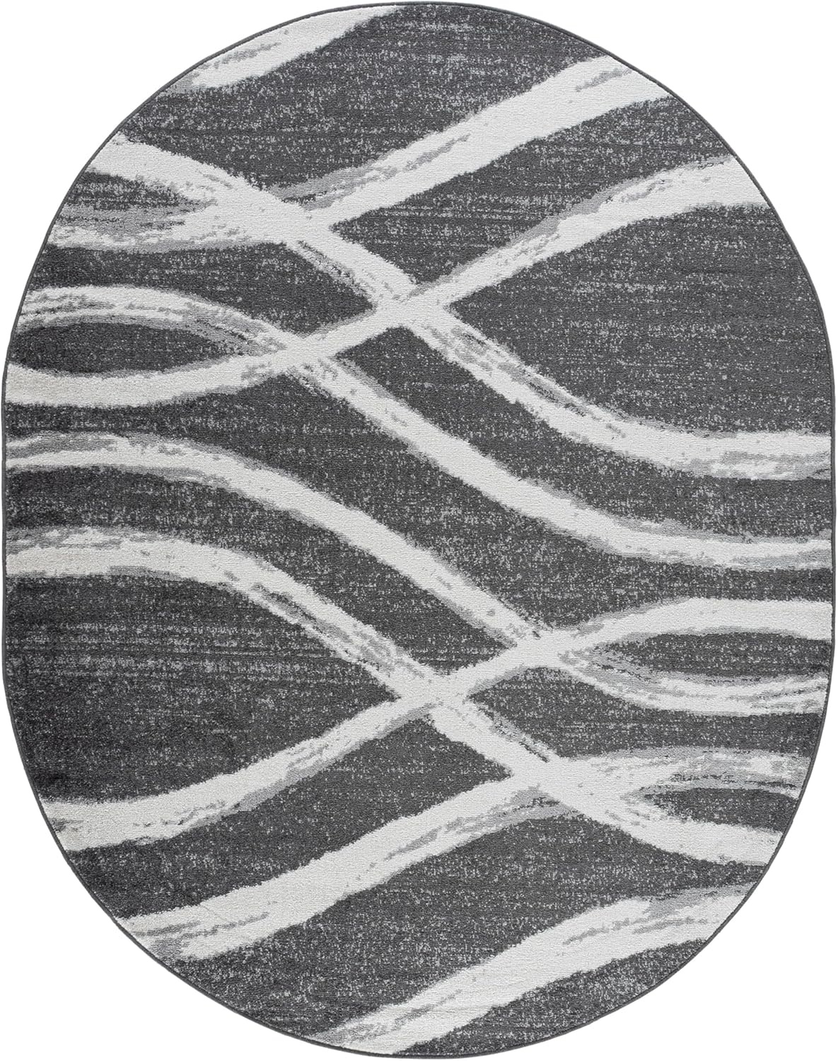 image:imageSAFAVIEH Area Rug 8x10 Adirondack Collection Large Sage amp Cream Modern Wave Design NonShedding amp Easy to Clean Ideal for Living Room Bedroom Dining Space ADR125XCharcoalIvory
