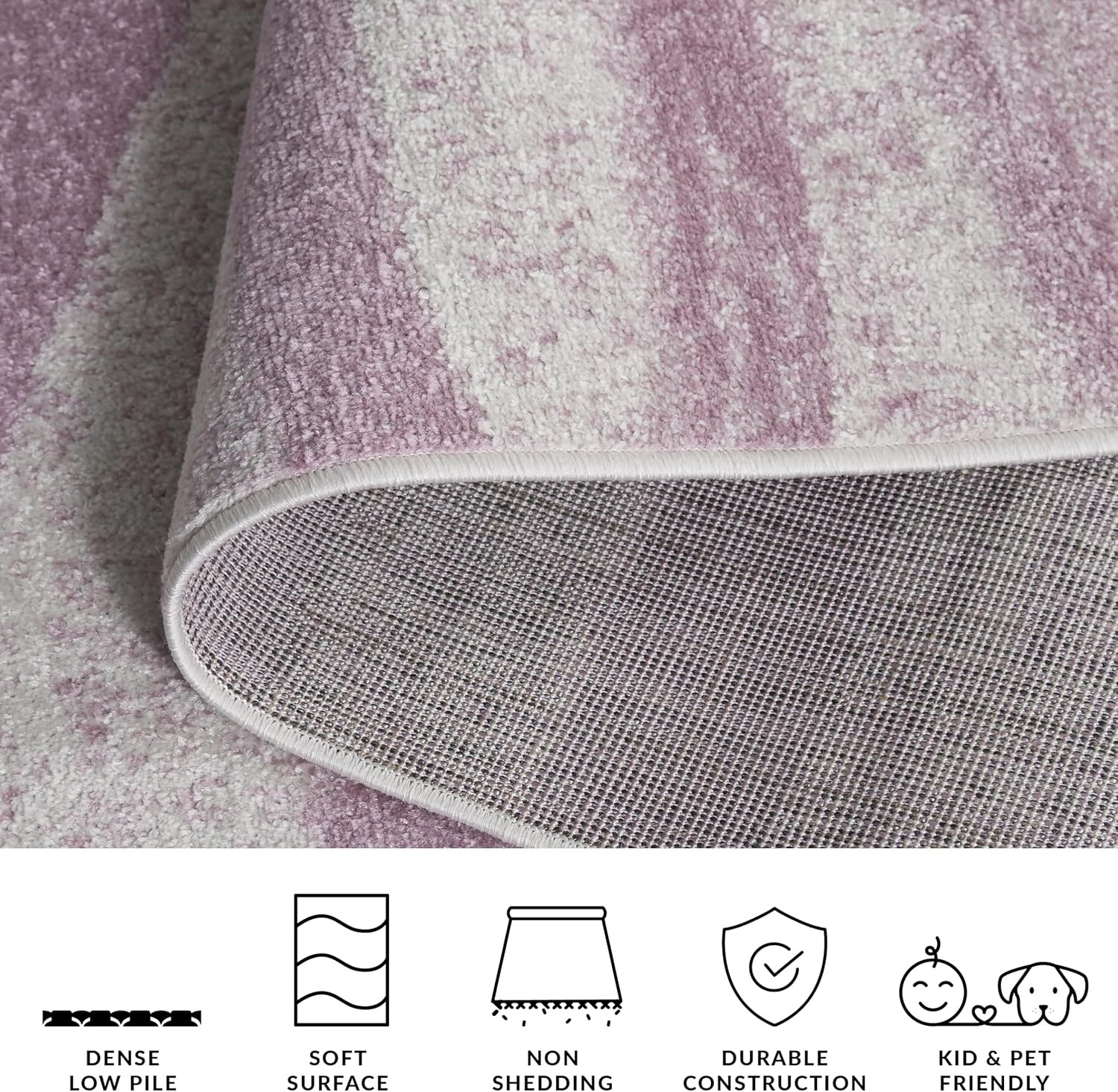 image:imageSAFAVIEH Area Rug 8x10 Adirondack Collection Large Sage amp Cream Modern Wave Design NonShedding amp Easy to Clean Ideal for Living Room Bedroom Dining Space ADR125XCreamPurple