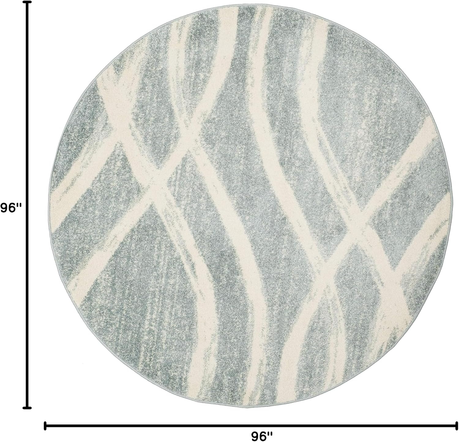 image:imageSAFAVIEH Area Rug 8x10 Adirondack Collection Large Sage amp Cream Modern Wave Design NonShedding amp Easy to Clean Ideal for Living Room Bedroom Dining Space ADR125XCreamSlate