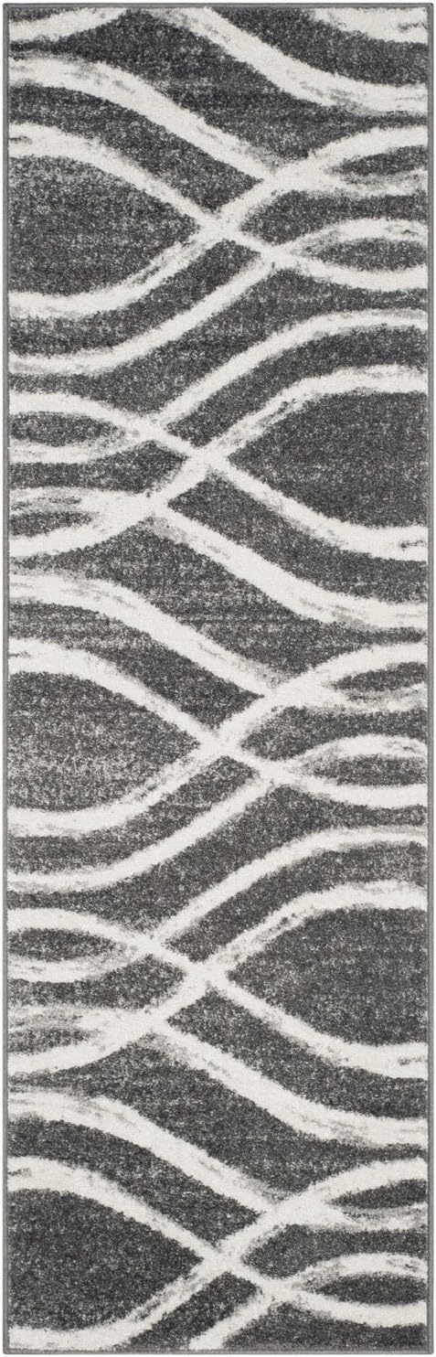 image:imageSAFAVIEH Area Rug 8x10 Adirondack Collection Large Sage amp Cream Modern Wave Design NonShedding amp Easy to Clean Ideal for Living Room Bedroom Dining Space ADR125XCreamSlate