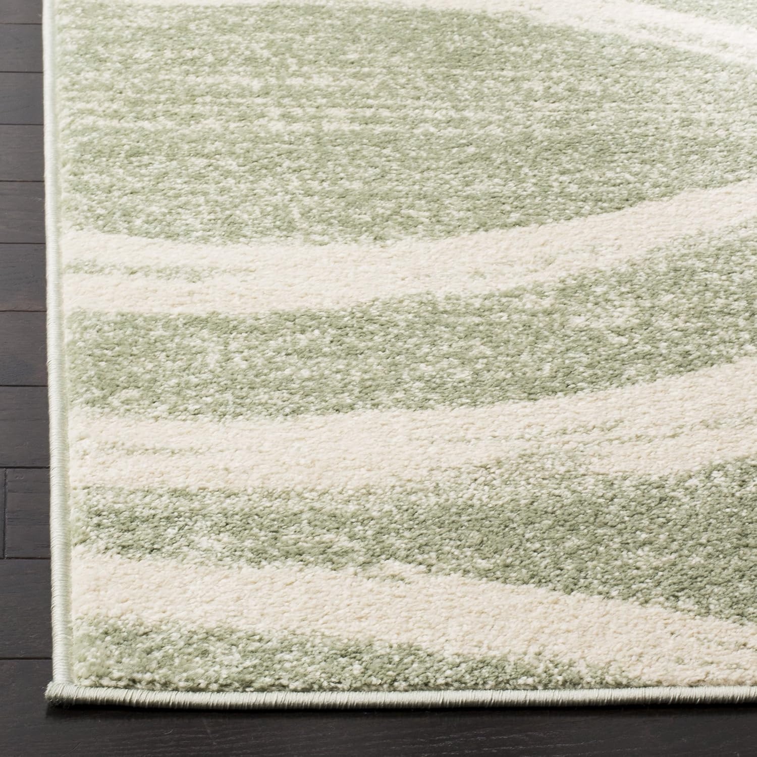 image:imageSAFAVIEH Area Rug 8x10 Adirondack Collection Large Sage amp Cream Modern Wave Design NonShedding amp Easy to Clean Ideal for Living Room Bedroom Dining Space ADR125XSageCream