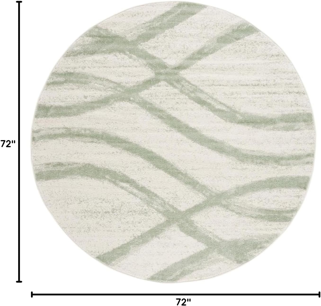 image:imageSAFAVIEH Area Rug 8x10 Adirondack Collection Large Sage amp Cream Modern Wave Design NonShedding amp Easy to Clean Ideal for Living Room Bedroom Dining Space ADR125XIvorySage