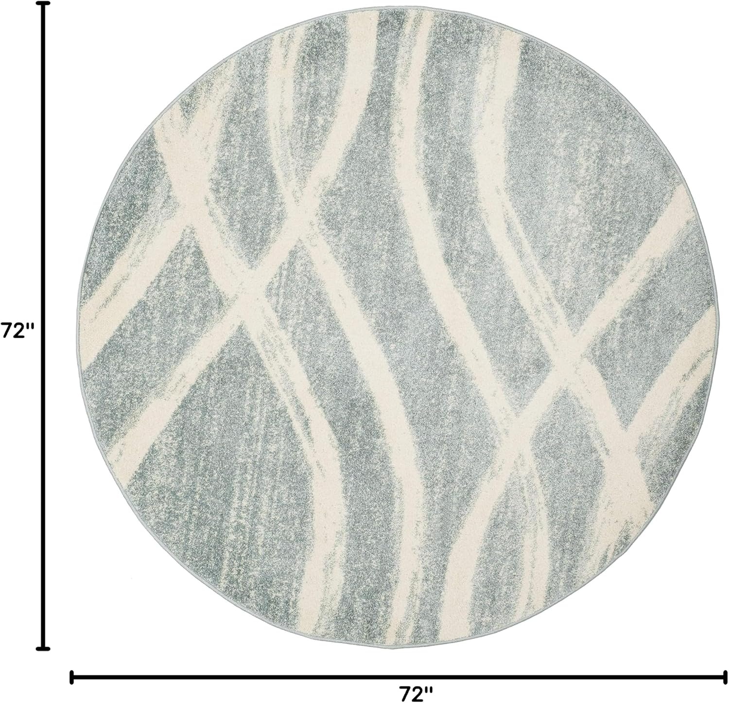 image:imageSAFAVIEH Area Rug 8x10 Adirondack Collection Large Sage amp Cream Modern Wave Design NonShedding amp Easy to Clean Ideal for Living Room Bedroom Dining Space ADR125XCreamSlate