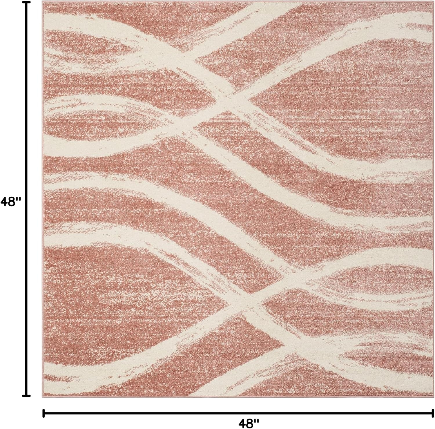 image:imageSAFAVIEH Area Rug 8x10 Adirondack Collection Large Sage amp Cream Modern Wave Design NonShedding amp Easy to Clean Ideal for Living Room Bedroom Dining Space ADR125XRoseCream