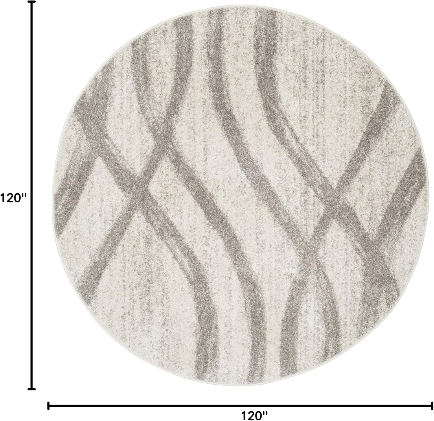 image:imageSAFAVIEH Area Rug 8x10 Adirondack Collection Large Sage amp Cream Modern Wave Design NonShedding amp Easy to Clean Ideal for Living Room Bedroom Dining Space ADR125XCreamGrey
