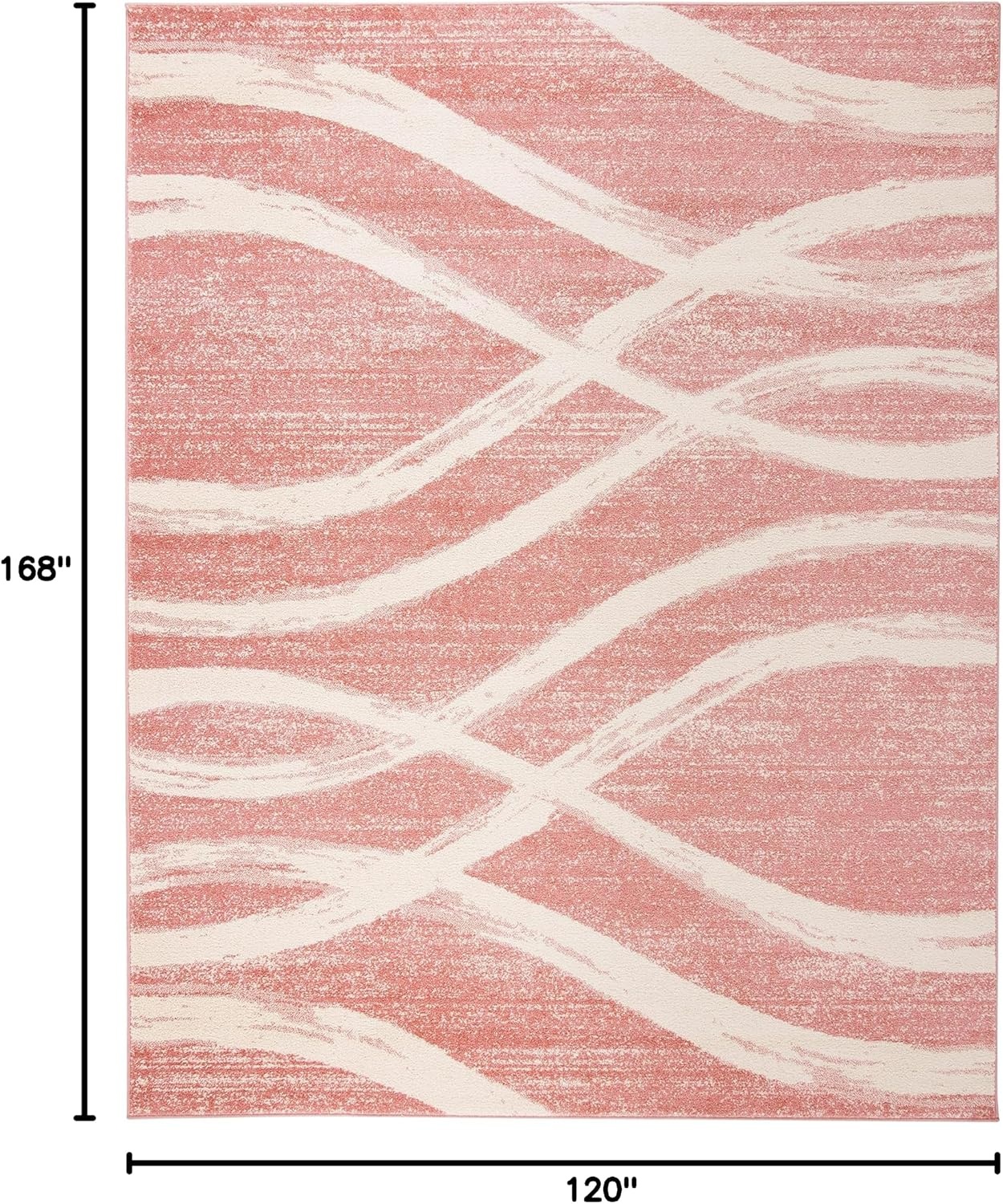 image:imageSAFAVIEH Area Rug 8x10 Adirondack Collection Large Sage amp Cream Modern Wave Design NonShedding amp Easy to Clean Ideal for Living Room Bedroom Dining Space ADR125XRoseCream