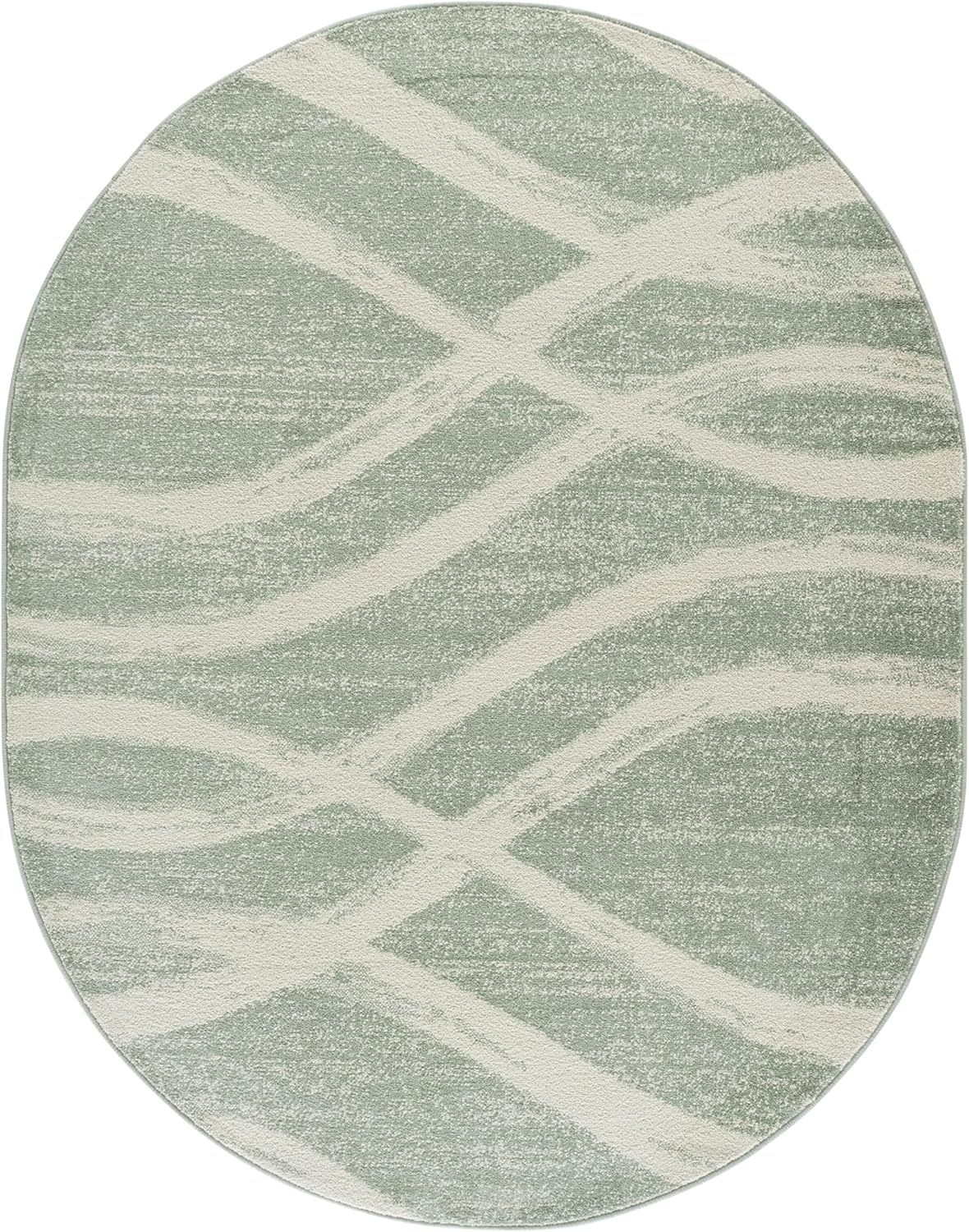 image:imageSAFAVIEH Area Rug 8x10 Adirondack Collection Large Sage amp Cream Modern Wave Design NonShedding amp Easy to Clean Ideal for Living Room Bedroom Dining Space ADR125XSageCream