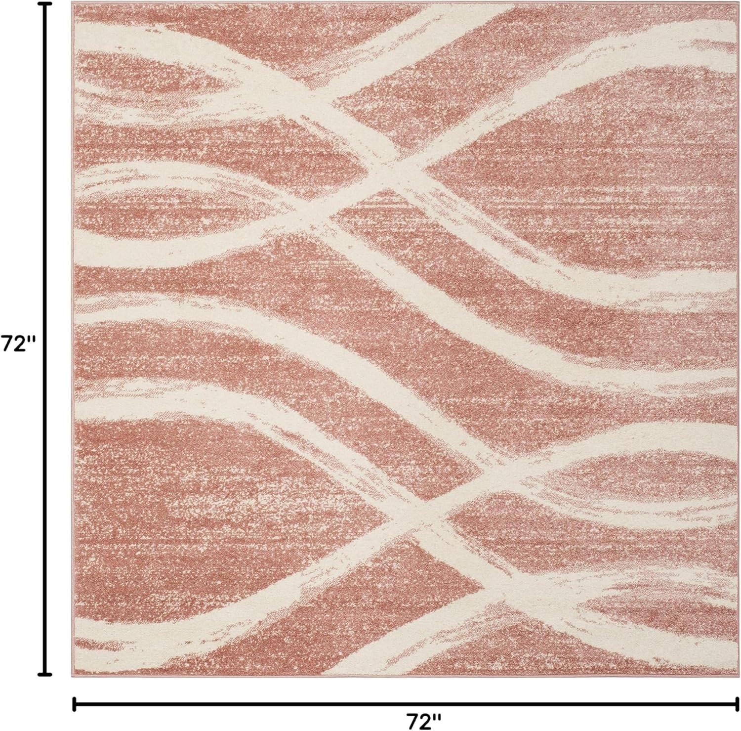 image:imageSAFAVIEH Area Rug 8x10 Adirondack Collection Large Sage amp Cream Modern Wave Design NonShedding amp Easy to Clean Ideal for Living Room Bedroom Dining Space ADR125XRoseCream