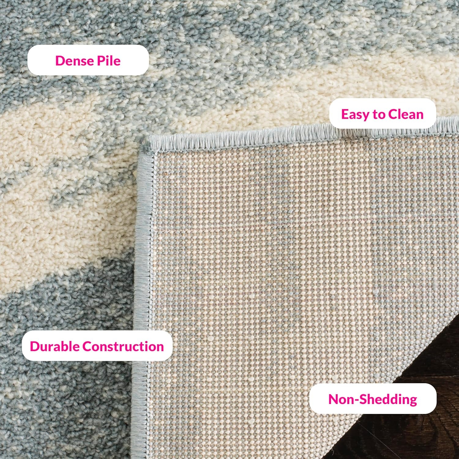 image:imageSAFAVIEH Area Rug 8x10 Adirondack Collection Large Sage amp Cream Modern Wave Design NonShedding amp Easy to Clean Ideal for Living Room Bedroom Dining Space ADR125XCreamSlate