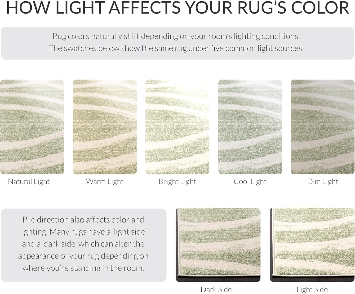 image:imageSAFAVIEH Area Rug 8x10 Adirondack Collection Large Sage amp Cream Modern Wave Design NonShedding amp Easy to Clean Ideal for Living Room Bedroom Dining Space ADR125XSageCream