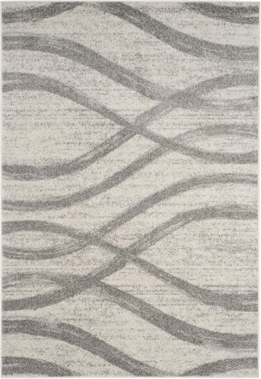 image:imageSAFAVIEH Area Rug 8x10 Adirondack Collection Large Sage amp Cream Modern Wave Design NonShedding amp Easy to Clean Ideal for Living Room Bedroom Dining Space ADR125XCreamGrey