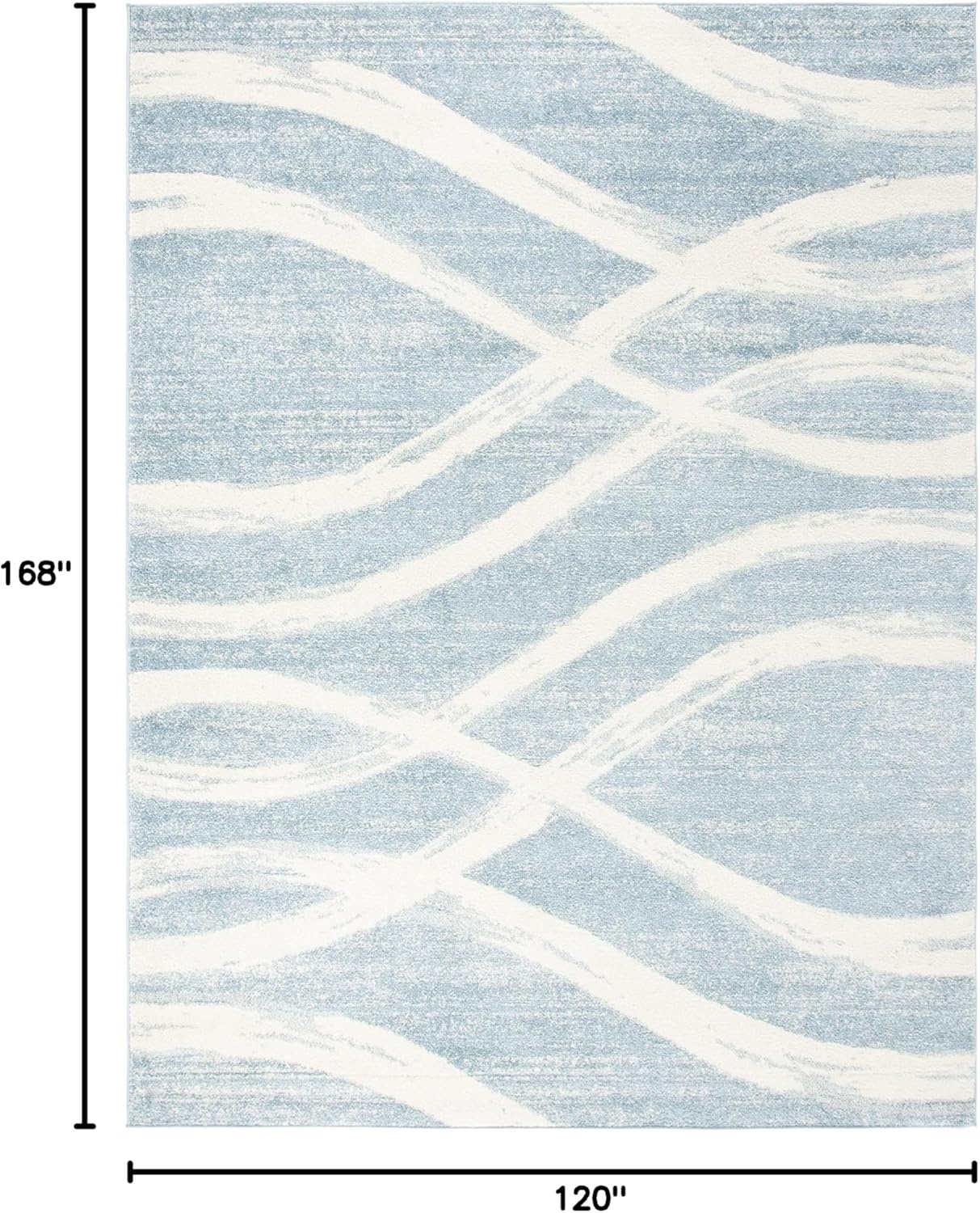 image:imageSAFAVIEH Area Rug 8x10 Adirondack Collection Large Sage amp Cream Modern Wave Design NonShedding amp Easy to Clean Ideal for Living Room Bedroom Dining Space ADR125XCreamSlate