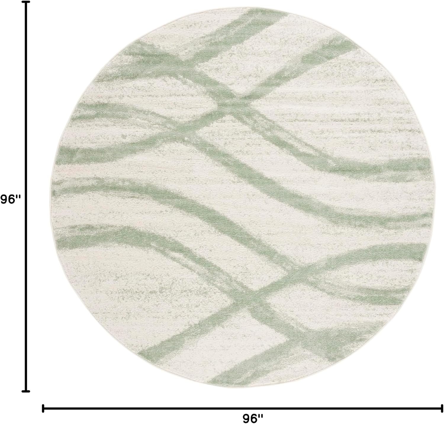 image:imageSAFAVIEH Area Rug 8x10 Adirondack Collection Large Sage amp Cream Modern Wave Design NonShedding amp Easy to Clean Ideal for Living Room Bedroom Dining Space ADR125XIvorySage