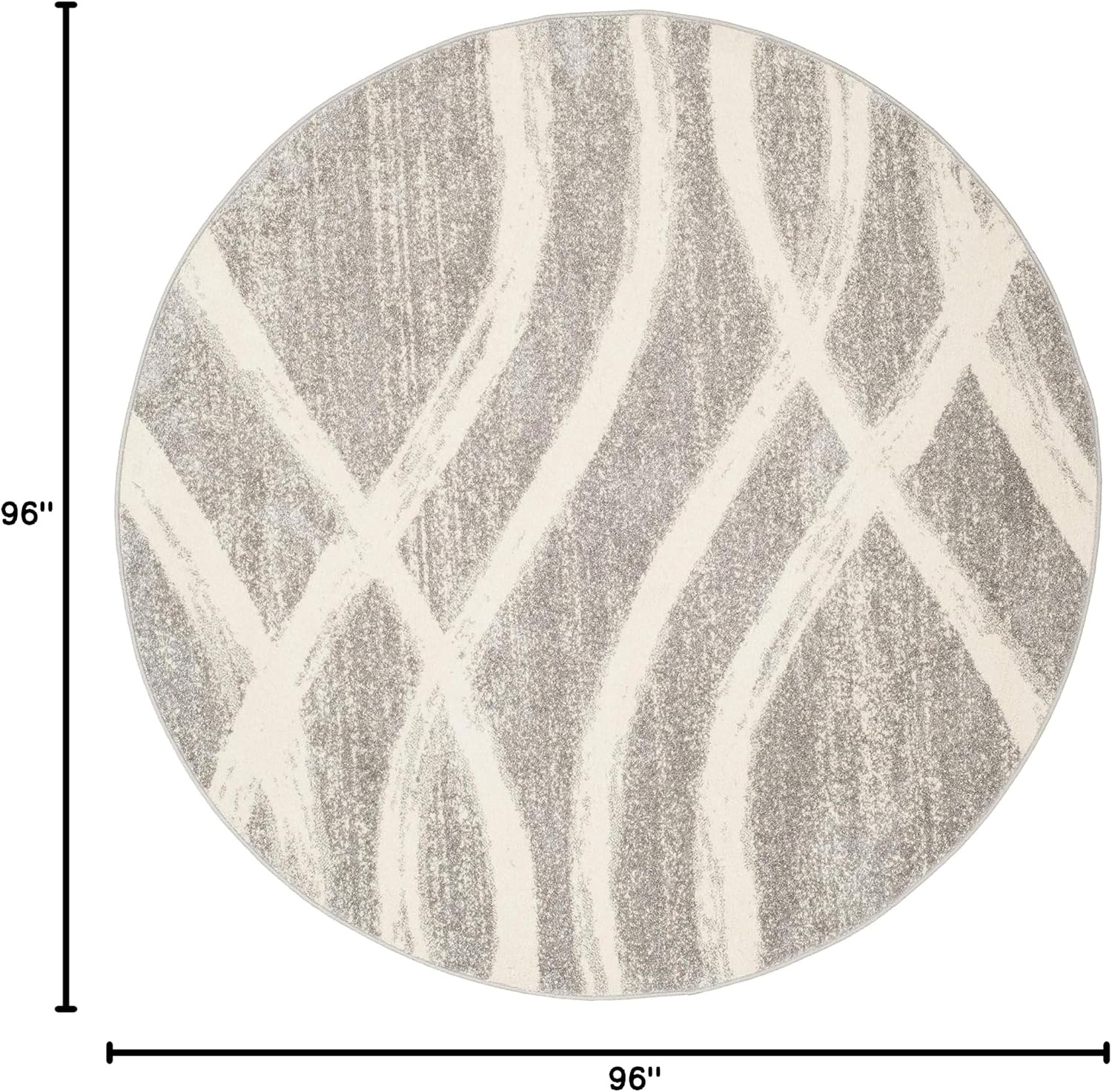 image:imageSAFAVIEH Area Rug 8x10 Adirondack Collection Large Sage amp Cream Modern Wave Design NonShedding amp Easy to Clean Ideal for Living Room Bedroom Dining Space ADR125XGreyCream