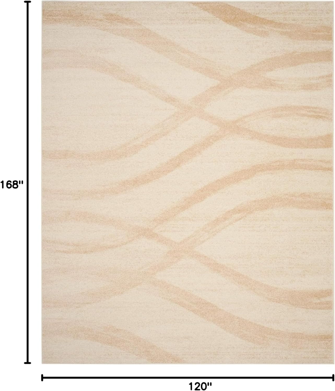 image:imageSAFAVIEH Area Rug 8x10 Adirondack Collection Large Sage amp Cream Modern Wave Design NonShedding amp Easy to Clean Ideal for Living Room Bedroom Dining Space ADR125XCreamChampagne