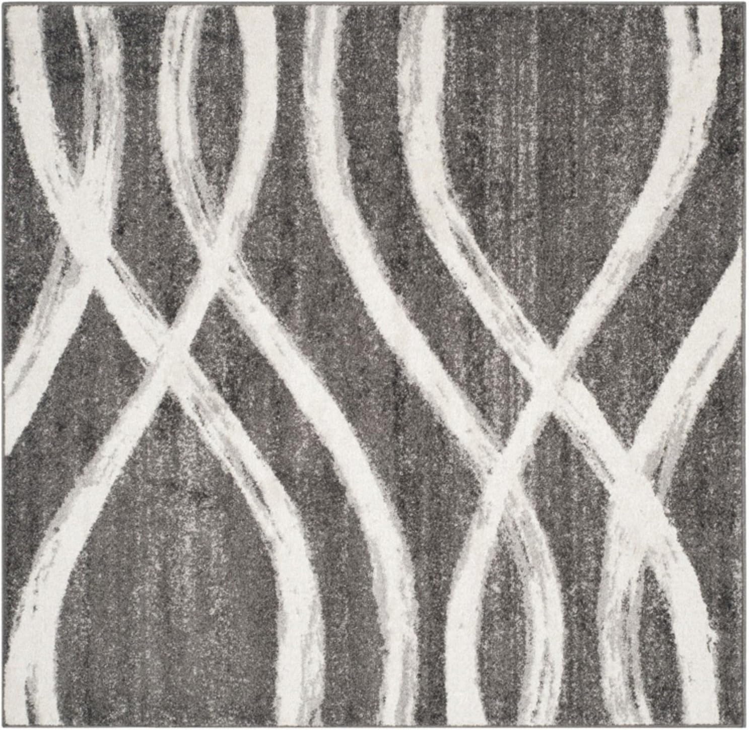 image:imageSAFAVIEH Area Rug 8x10 Adirondack Collection Large Sage amp Cream Modern Wave Design NonShedding amp Easy to Clean Ideal for Living Room Bedroom Dining Space ADR125XCreamSlate