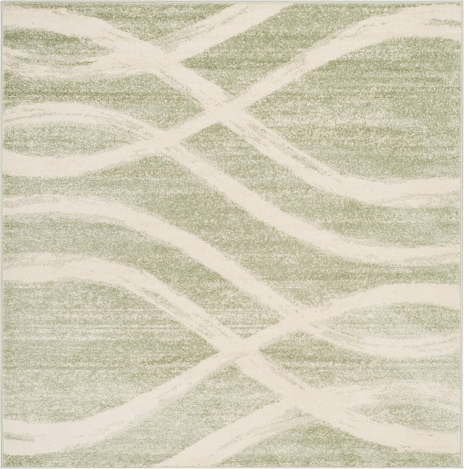 image:imageSAFAVIEH Area Rug 8x10 Adirondack Collection Large Sage amp Cream Modern Wave Design NonShedding amp Easy to Clean Ideal for Living Room Bedroom Dining Space ADR125XSageCream