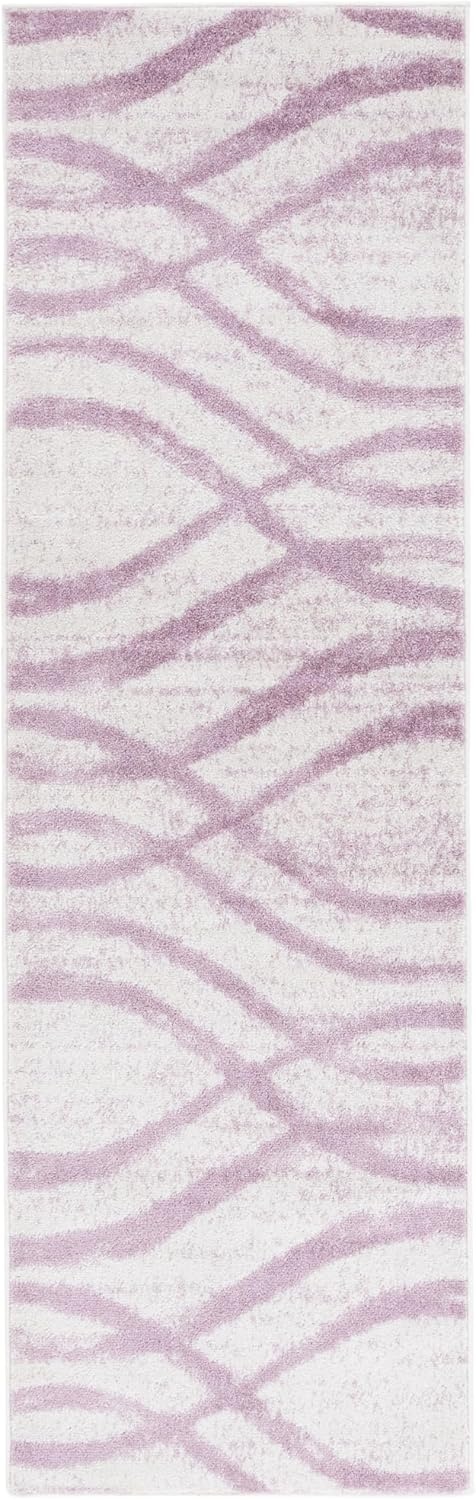 image:imageSAFAVIEH Area Rug 8x10 Adirondack Collection Large Sage amp Cream Modern Wave Design NonShedding amp Easy to Clean Ideal for Living Room Bedroom Dining Space ADR125XCreamPurple