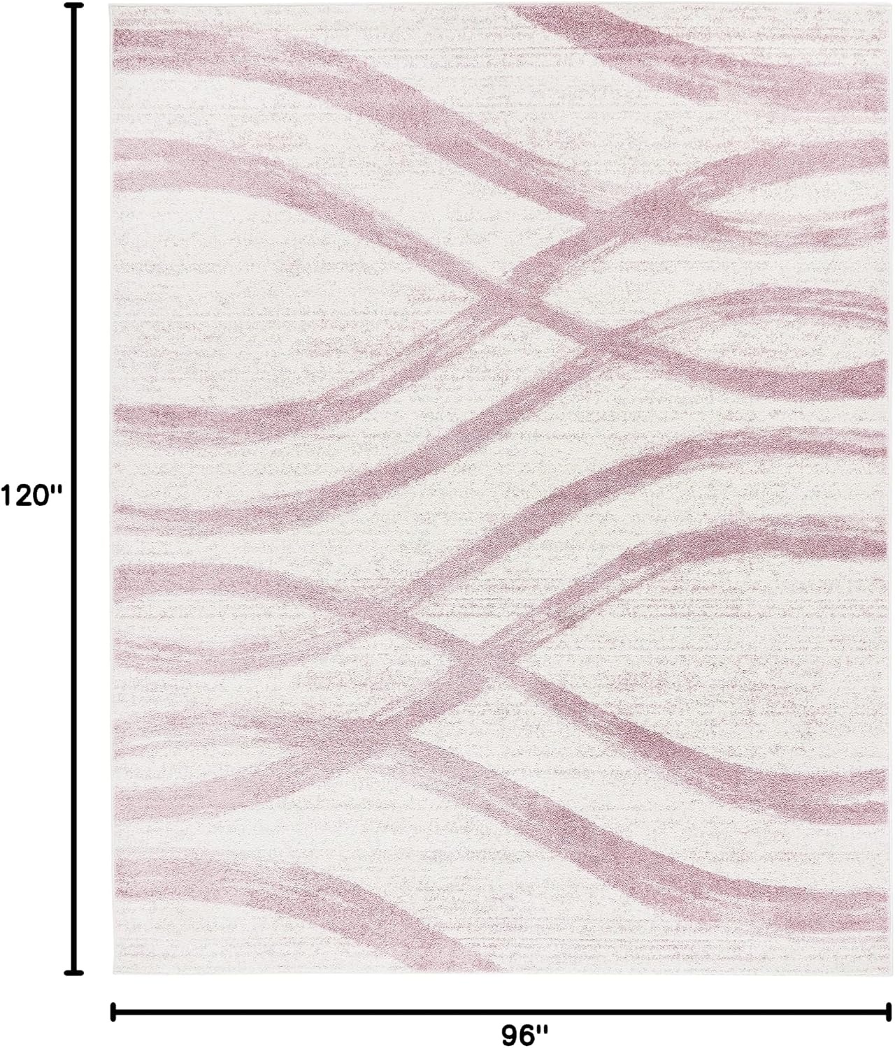 image:imageSAFAVIEH Area Rug 8x10 Adirondack Collection Large Sage amp Cream Modern Wave Design NonShedding amp Easy to Clean Ideal for Living Room Bedroom Dining Space ADR125XCreamPurple