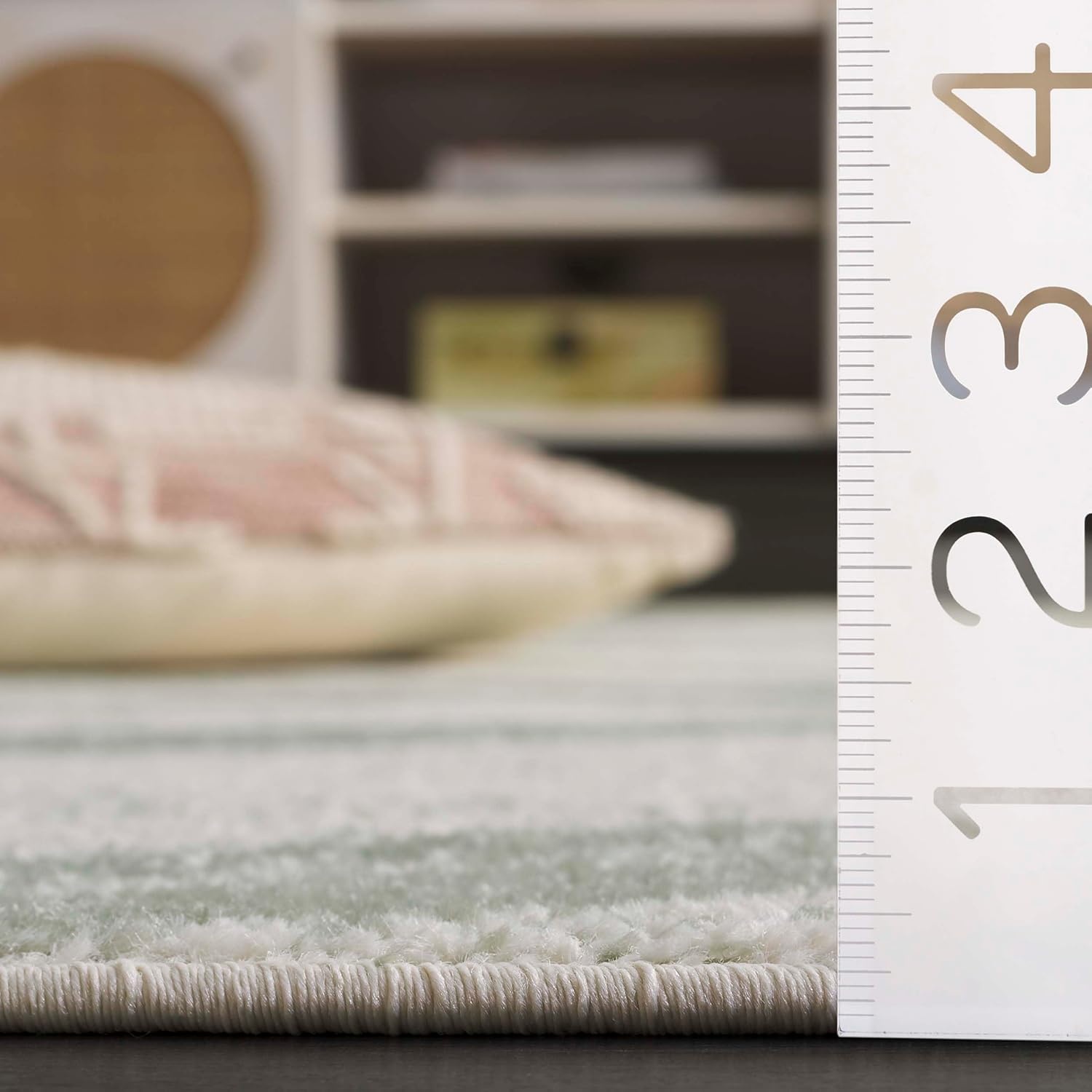 image:imageSAFAVIEH Area Rug 8x10 Adirondack Collection Large Sage amp Cream Modern Wave Design NonShedding amp Easy to Clean Ideal for Living Room Bedroom Dining Space ADR125XIvorySage