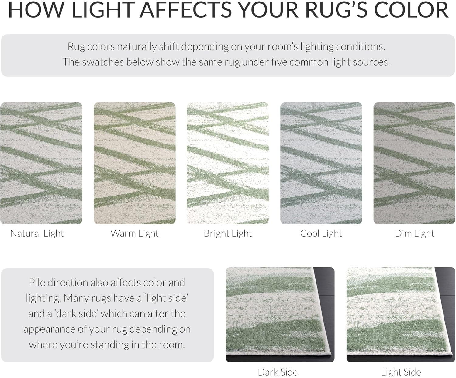 image:imageSAFAVIEH Area Rug 8x10 Adirondack Collection Large Sage amp Cream Modern Wave Design NonShedding amp Easy to Clean Ideal for Living Room Bedroom Dining Space ADR125XIvorySage