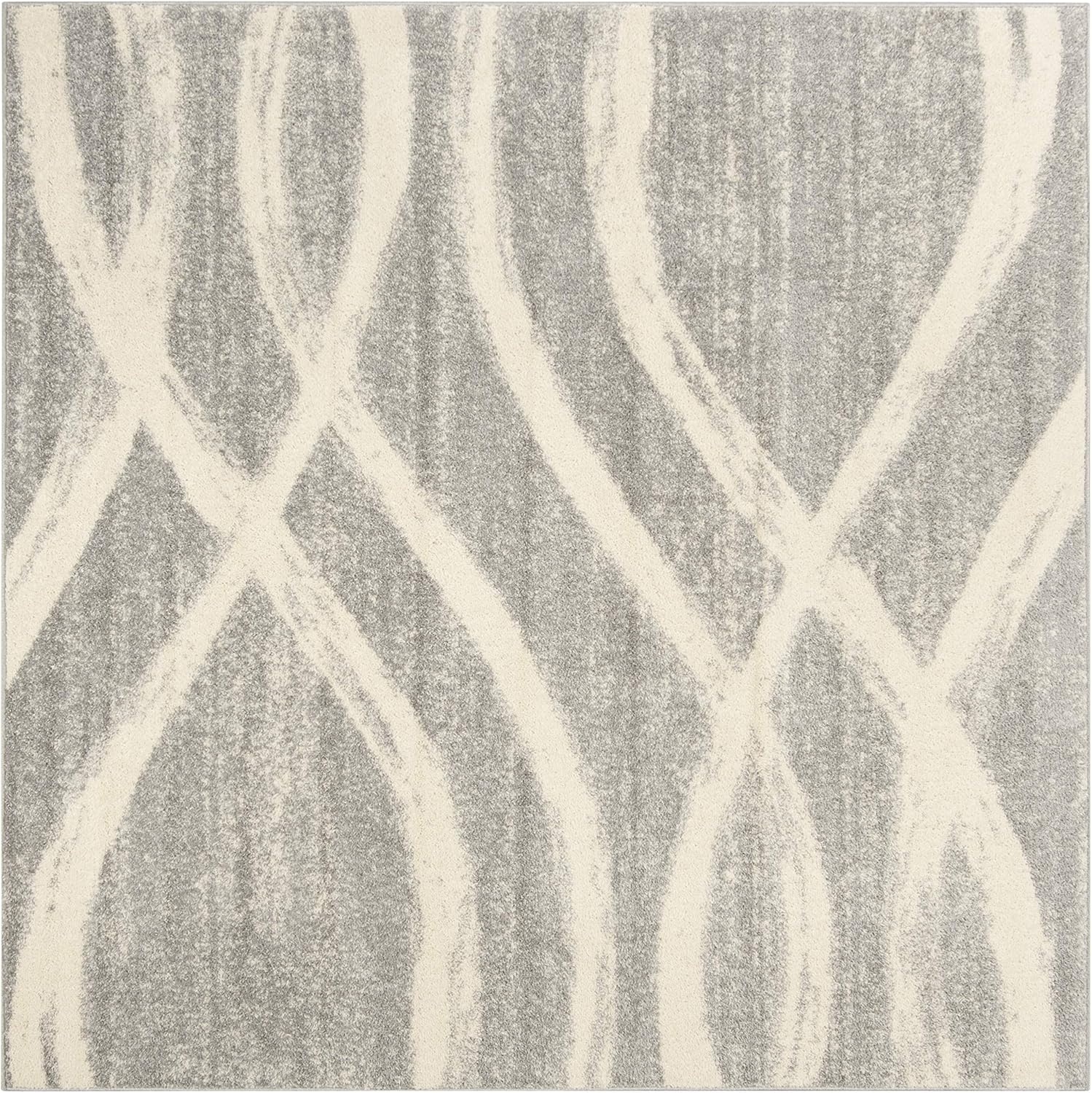 image:imageSAFAVIEH Area Rug 8x10 Adirondack Collection Large Sage amp Cream Modern Wave Design NonShedding amp Easy to Clean Ideal for Living Room Bedroom Dining Space ADR125XGreyCream
