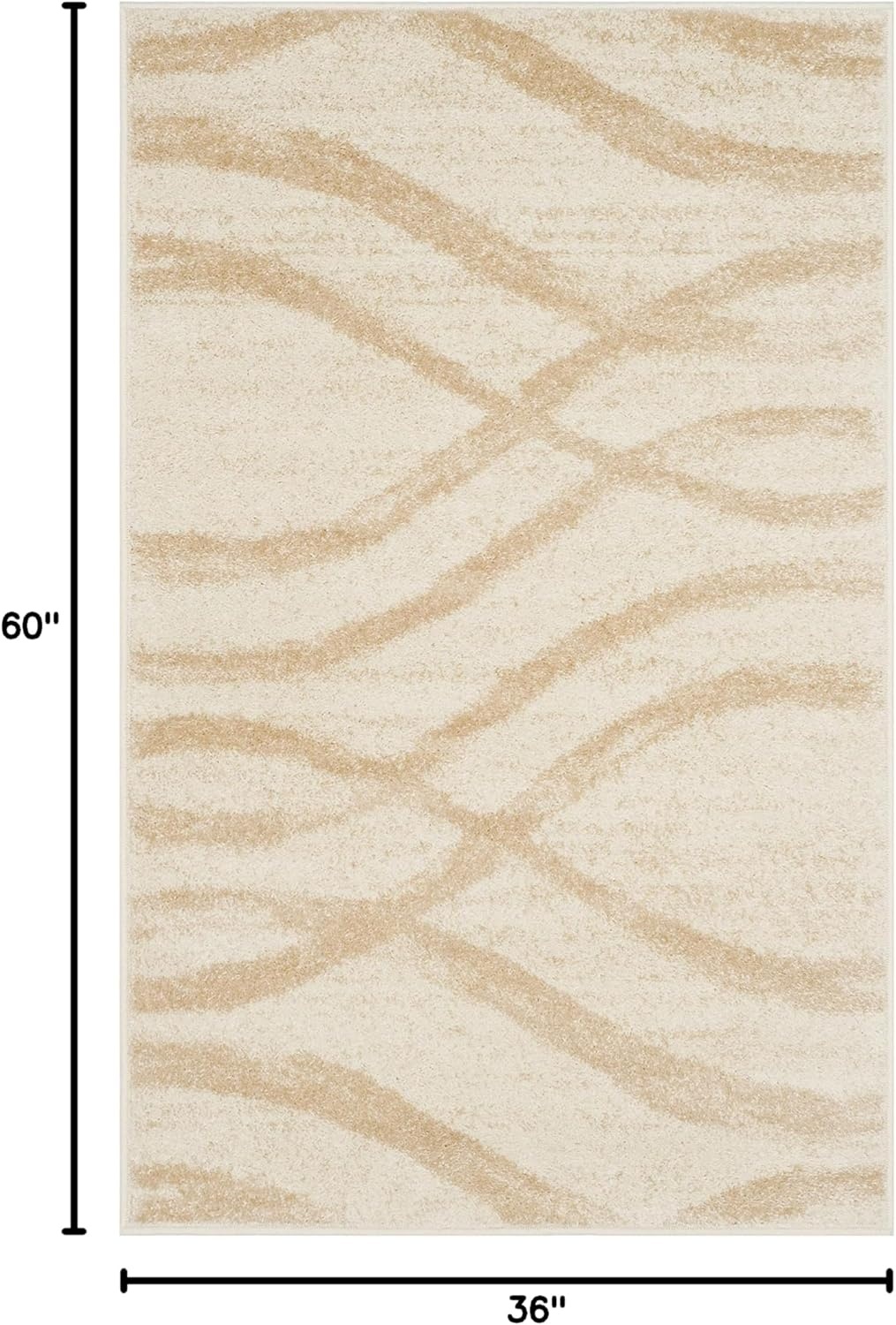 image:imageSAFAVIEH Area Rug 8x10 Adirondack Collection Large Sage amp Cream Modern Wave Design NonShedding amp Easy to Clean Ideal for Living Room Bedroom Dining Space ADR125XCreamChampagne
