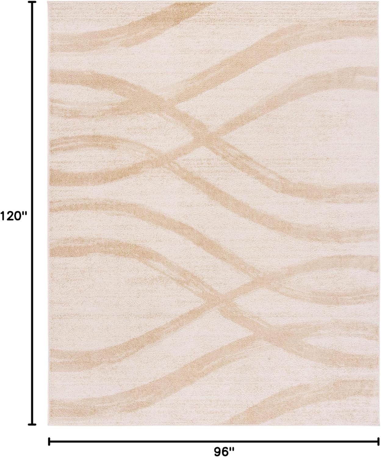 image:imageSAFAVIEH Area Rug 8x10 Adirondack Collection Large Sage amp Cream Modern Wave Design NonShedding amp Easy to Clean Ideal for Living Room Bedroom Dining Space ADR125XCreamChampagne
