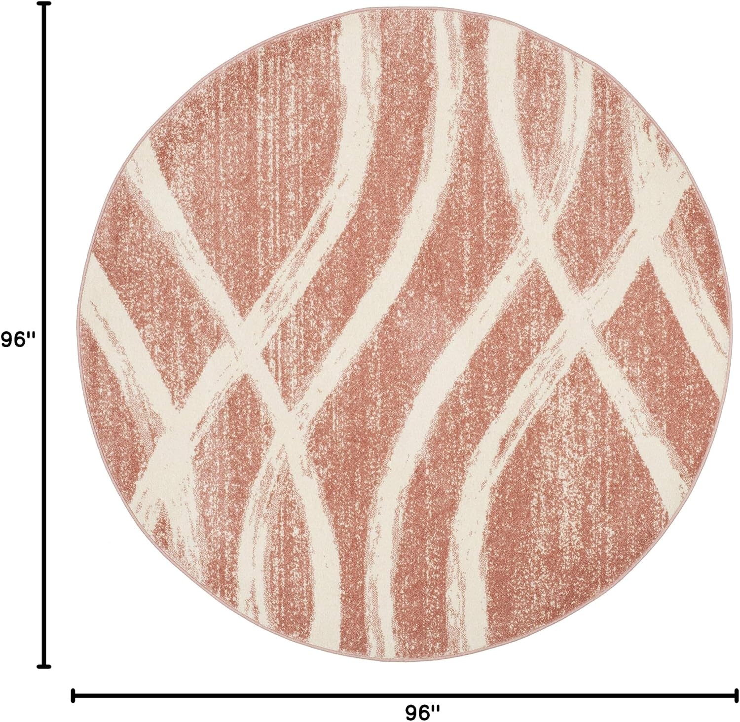 image:imageSAFAVIEH Area Rug 8x10 Adirondack Collection Large Sage amp Cream Modern Wave Design NonShedding amp Easy to Clean Ideal for Living Room Bedroom Dining Space ADR125XRoseCream