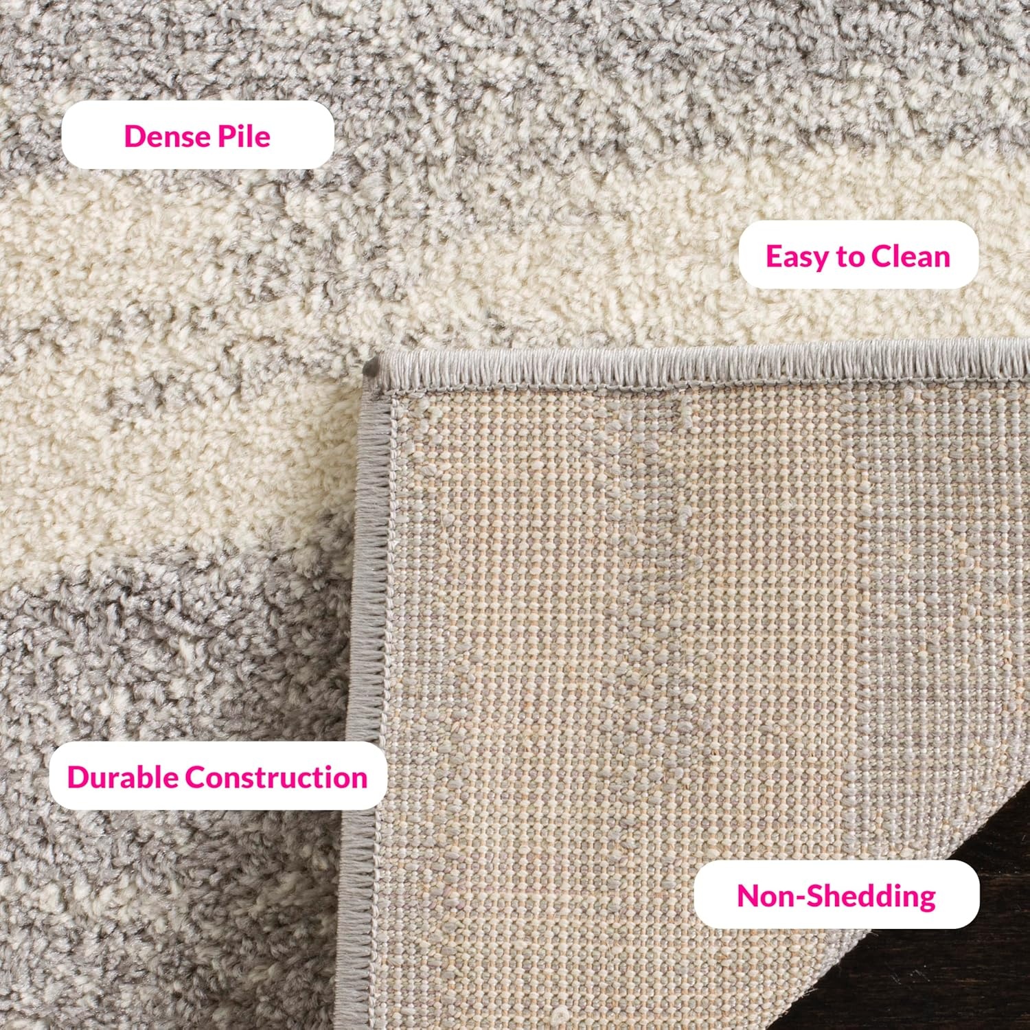 image:imageSAFAVIEH Area Rug 8x10 Adirondack Collection Large Sage amp Cream Modern Wave Design NonShedding amp Easy to Clean Ideal for Living Room Bedroom Dining Space ADR125XGreyCream
