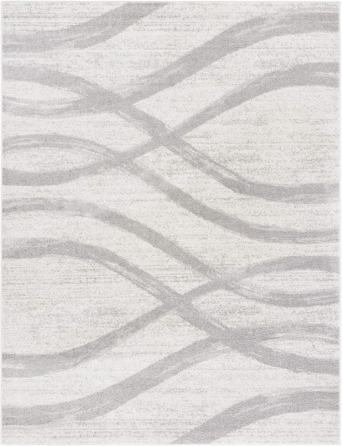 image:imageSAFAVIEH Area Rug 8x10 Adirondack Collection Large Sage amp Cream Modern Wave Design NonShedding amp Easy to Clean Ideal for Living Room Bedroom Dining Space ADR125XCreamGrey