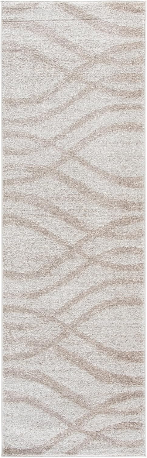 image:imageSAFAVIEH Area Rug 8x10 Adirondack Collection Large Sage amp Cream Modern Wave Design NonShedding amp Easy to Clean Ideal for Living Room Bedroom Dining Space ADR125XBeigeTaupe