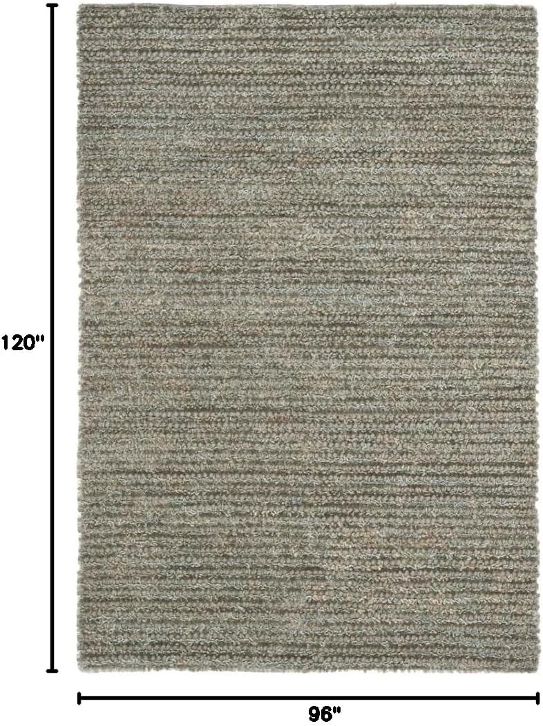 image:imageSAFAVIEH Area Rug 8x10 Aspen Shag Collection Large White amp Beige Handmade Wool 1inch Thick Ideal for Living Room Bedroom Office Dining Space SG640AGrey