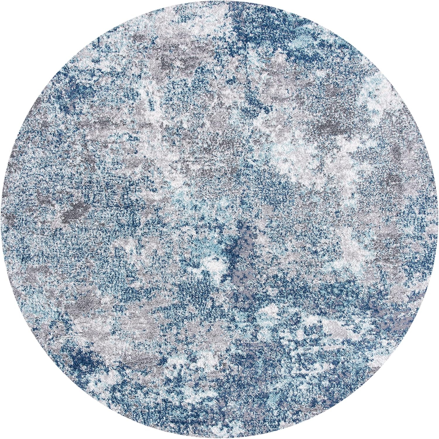 image:imageSAFAVIEH Area Rug 8x10 Aston Collection Large Navy amp Grey Modern Abstract Design NonShedding amp Easy Cleaning Ideal for Living Room Bedroom Office Dining Space ASN710NNavyGrey