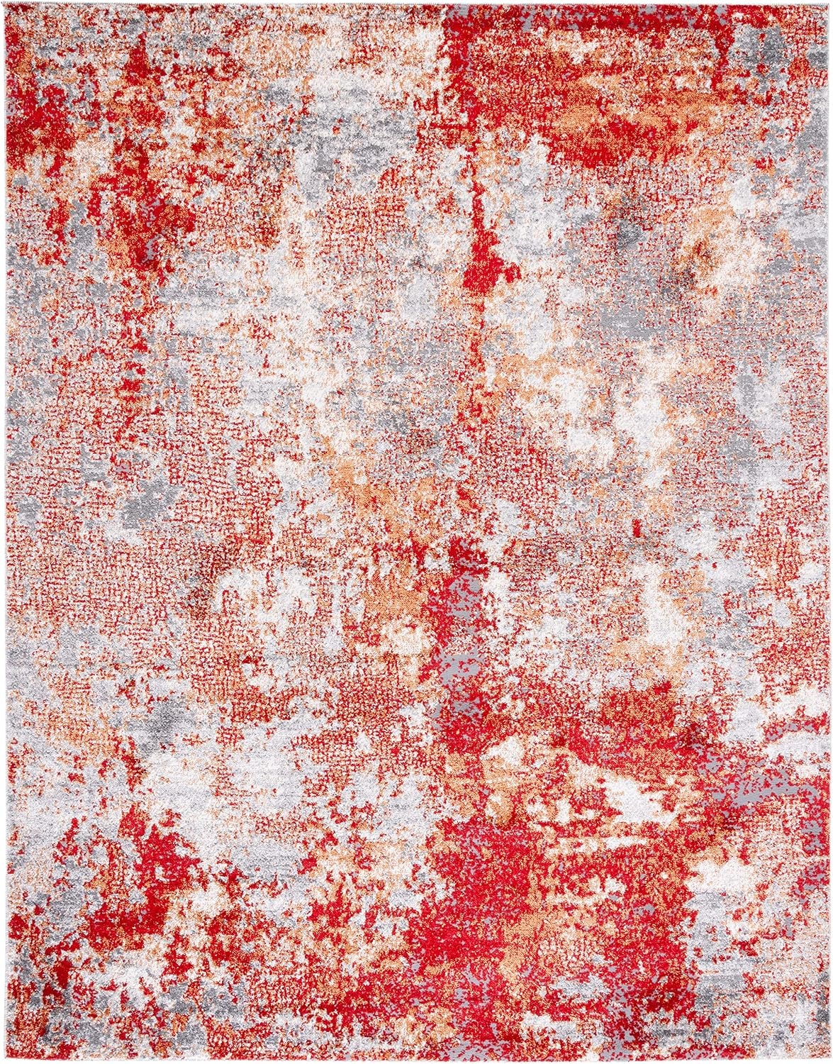 image:imageSAFAVIEH Area Rug 8x10 Aston Collection Large Navy amp Grey Modern Abstract Design NonShedding amp Easy Cleaning Ideal for Living Room Bedroom Office Dining Space ASN710NRedGrey