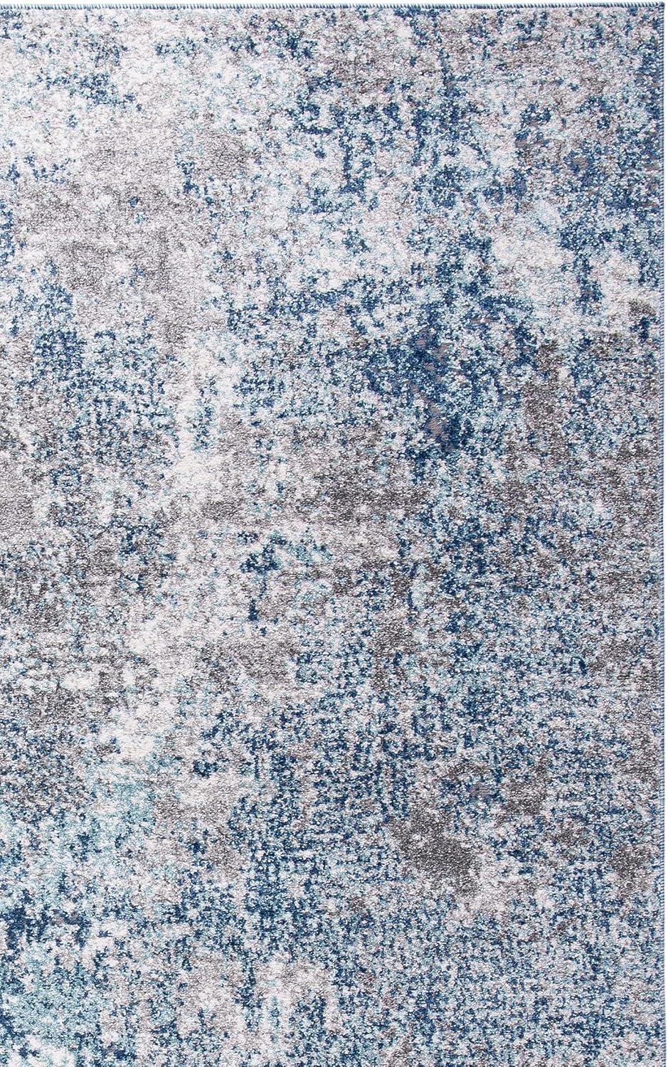 image:imageSAFAVIEH Area Rug 8x10 Aston Collection Large Navy amp Grey Modern Abstract Design NonShedding amp Easy Cleaning Ideal for Living Room Bedroom Office Dining Space ASN710NNavyGrey