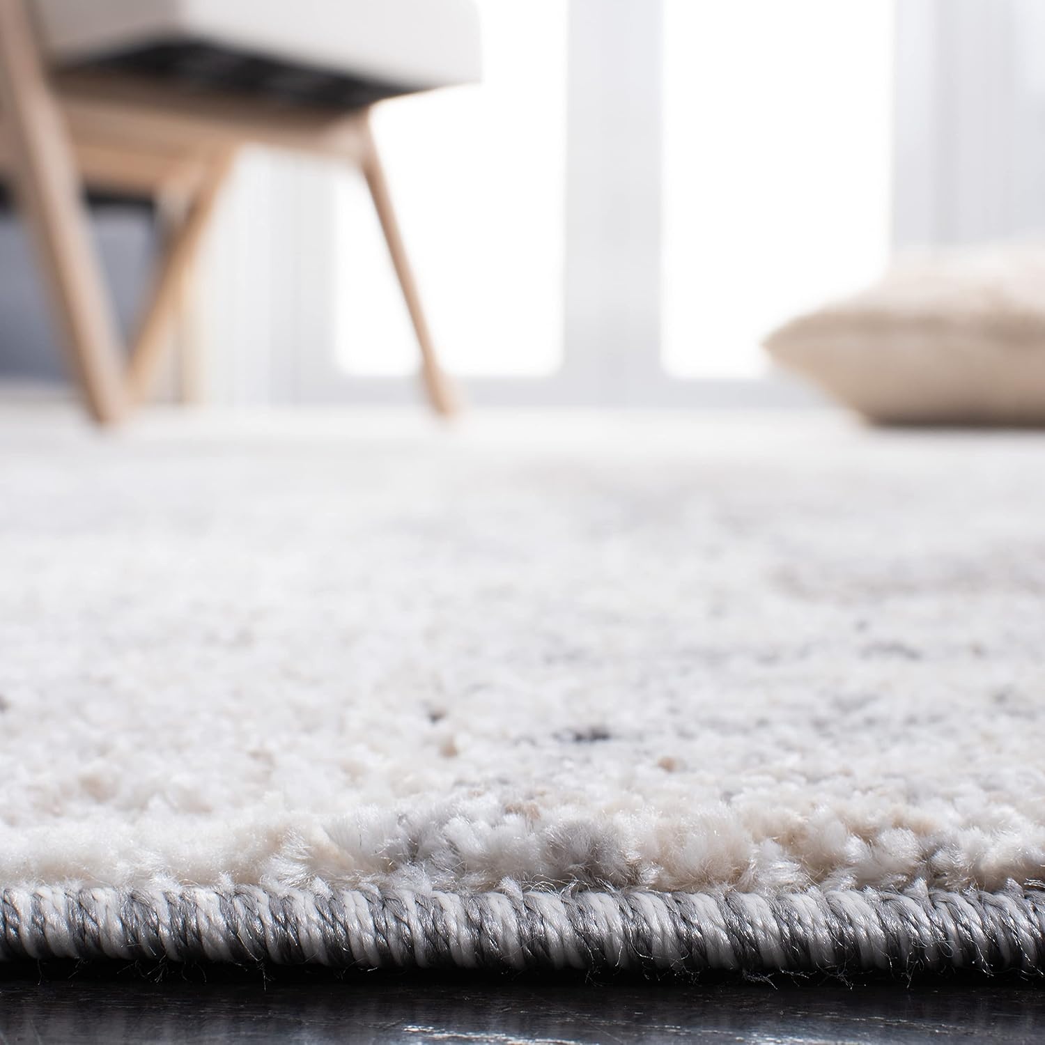image:imageSAFAVIEH Area Rug 8x10 Aston Collection Large Navy amp Grey Modern Abstract Design NonShedding amp Easy Cleaning Ideal for Living Room Bedroom Office Dining Space ASN710NIvoryGrey