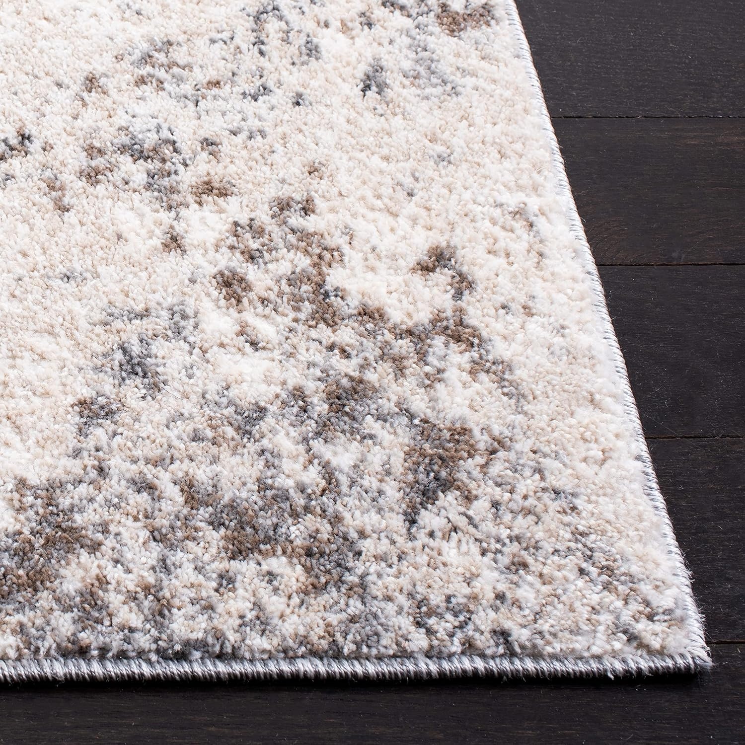 image:imageSAFAVIEH Area Rug 8x10 Aston Collection Large Navy amp Grey Modern Abstract Design NonShedding amp Easy Cleaning Ideal for Living Room Bedroom Office Dining Space ASN710NIvoryGrey