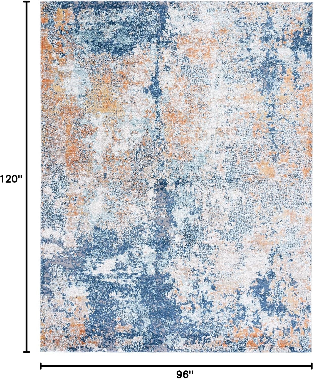 image:imageSAFAVIEH Area Rug 8x10 Aston Collection Large Navy amp Grey Modern Abstract Design NonShedding amp Easy Cleaning Ideal for Living Room Bedroom Office Dining Space ASN710NNavyGold