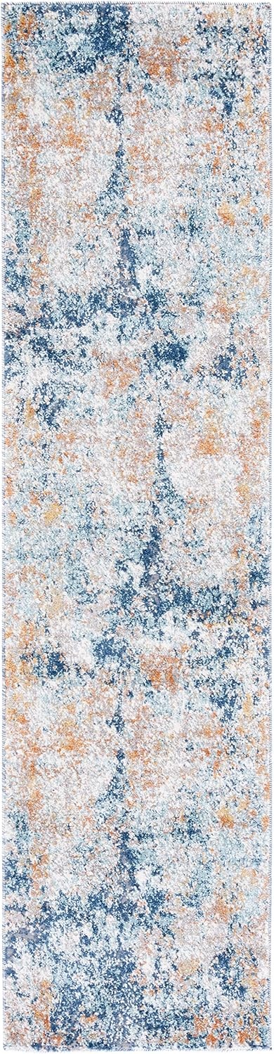 image:imageSAFAVIEH Area Rug 8x10 Aston Collection Large Navy amp Grey Modern Abstract Design NonShedding amp Easy Cleaning Ideal for Living Room Bedroom Office Dining Space ASN710NNavyGold