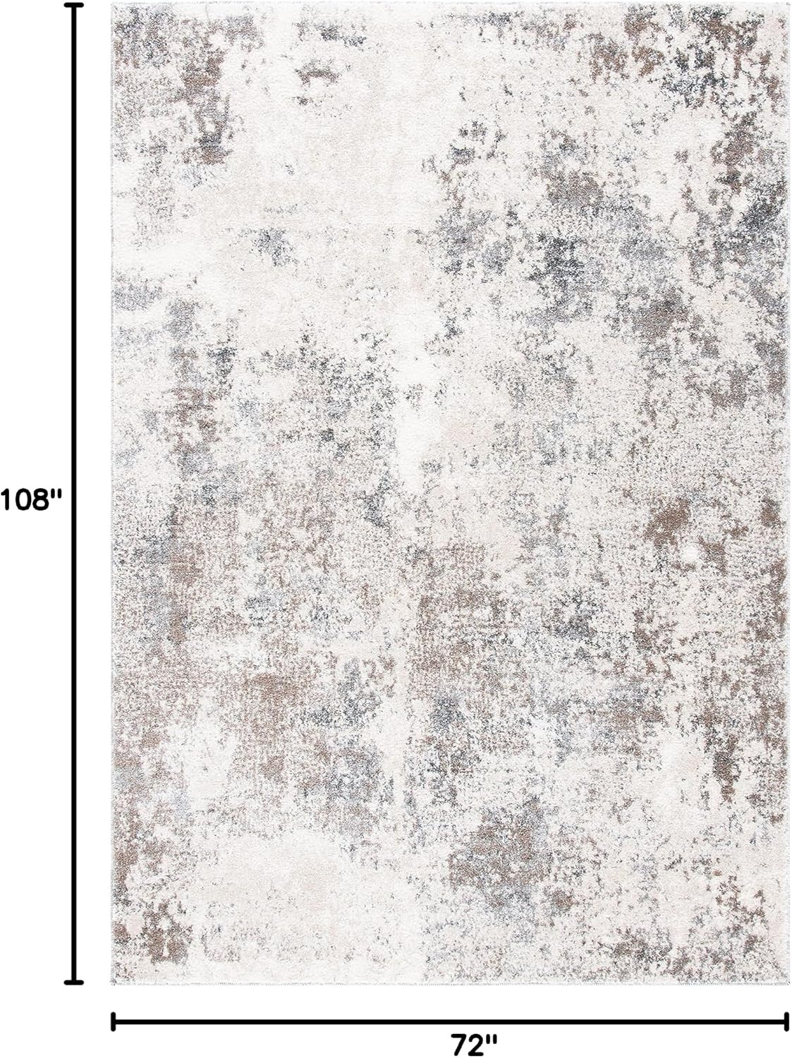 image:imageSAFAVIEH Area Rug 8x10 Aston Collection Large Navy amp Grey Modern Abstract Design NonShedding amp Easy Cleaning Ideal for Living Room Bedroom Office Dining Space ASN710NIvoryGrey