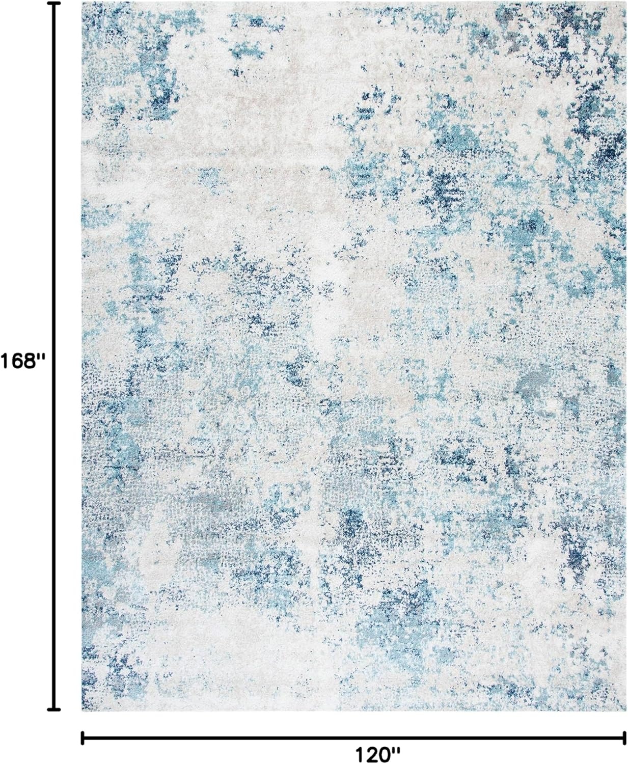 image:imageSAFAVIEH Area Rug 8x10 Aston Collection Large Navy amp Grey Modern Abstract Design NonShedding amp Easy Cleaning Ideal for Living Room Bedroom Office Dining Space ASN710NIvoryBlue