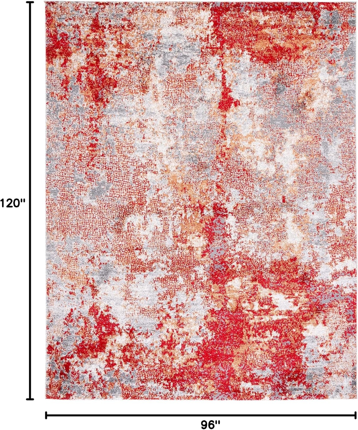 image:imageSAFAVIEH Area Rug 8x10 Aston Collection Large Navy amp Grey Modern Abstract Design NonShedding amp Easy Cleaning Ideal for Living Room Bedroom Office Dining Space ASN710NRedGrey