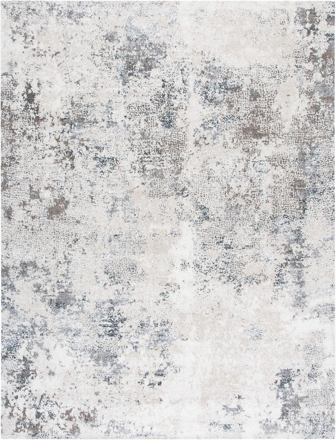 image:imageSAFAVIEH Area Rug 8x10 Aston Collection Large Navy amp Grey Modern Abstract Design NonShedding amp Easy Cleaning Ideal for Living Room Bedroom Office Dining Space ASN710NIvoryGrey