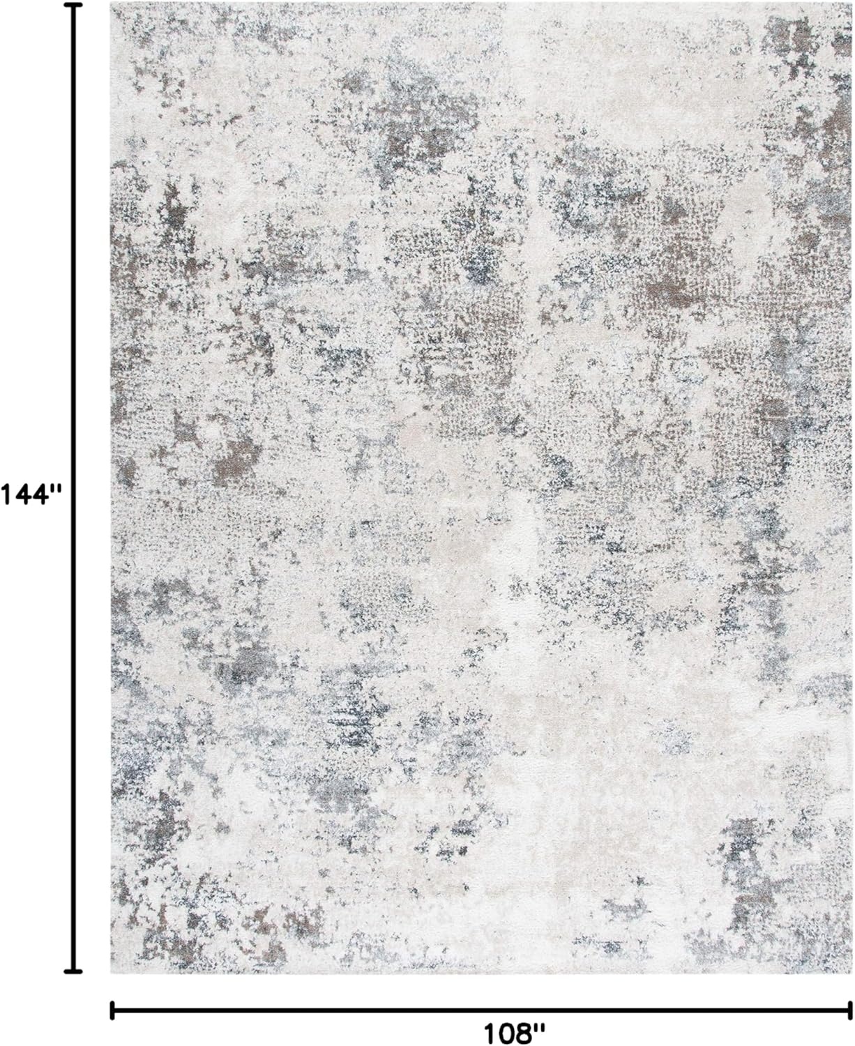 image:imageSAFAVIEH Area Rug 8x10 Aston Collection Large Navy amp Grey Modern Abstract Design NonShedding amp Easy Cleaning Ideal for Living Room Bedroom Office Dining Space ASN710NIvoryGrey