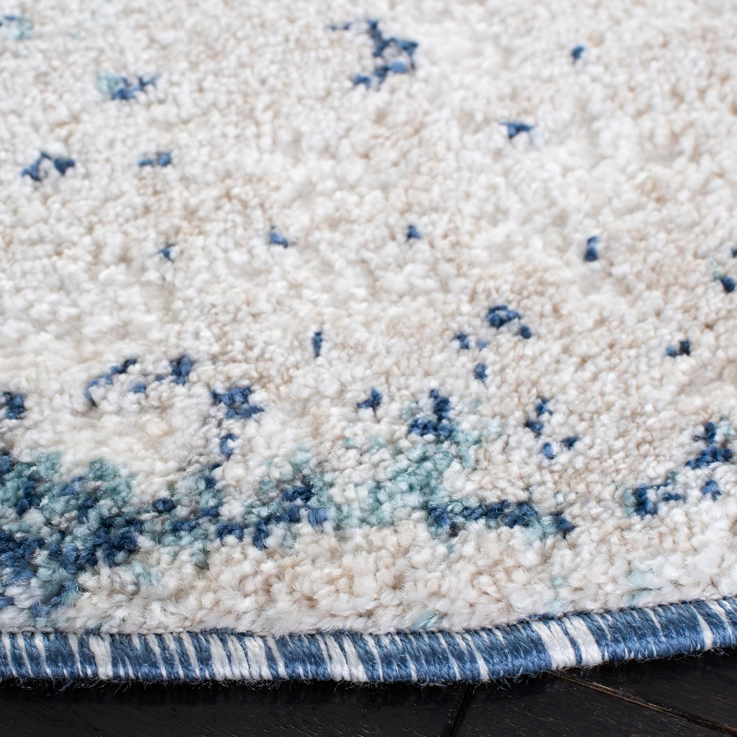 image:imageSAFAVIEH Area Rug 8x10 Aston Collection Large Navy amp Grey Modern Abstract Design NonShedding amp Easy Cleaning Ideal for Living Room Bedroom Office Dining Space ASN710NIvoryBlue