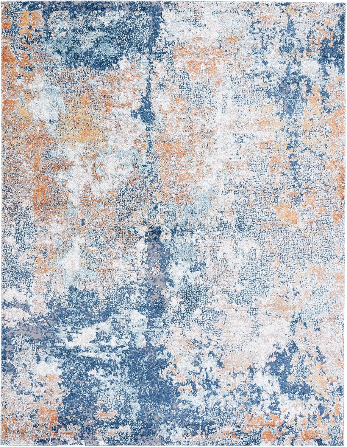 image:imageSAFAVIEH Area Rug 8x10 Aston Collection Large Navy amp Grey Modern Abstract Design NonShedding amp Easy Cleaning Ideal for Living Room Bedroom Office Dining Space ASN710NNavyGold