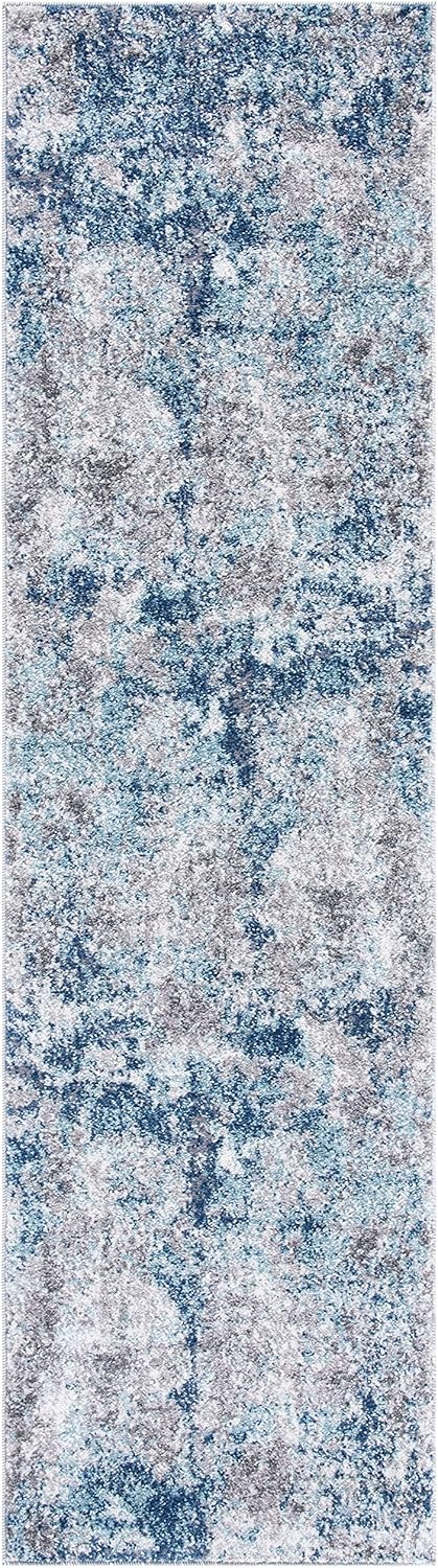 image:imageSAFAVIEH Area Rug 8x10 Aston Collection Large Navy amp Grey Modern Abstract Design NonShedding amp Easy Cleaning Ideal for Living Room Bedroom Office Dining Space ASN710NNavyGrey