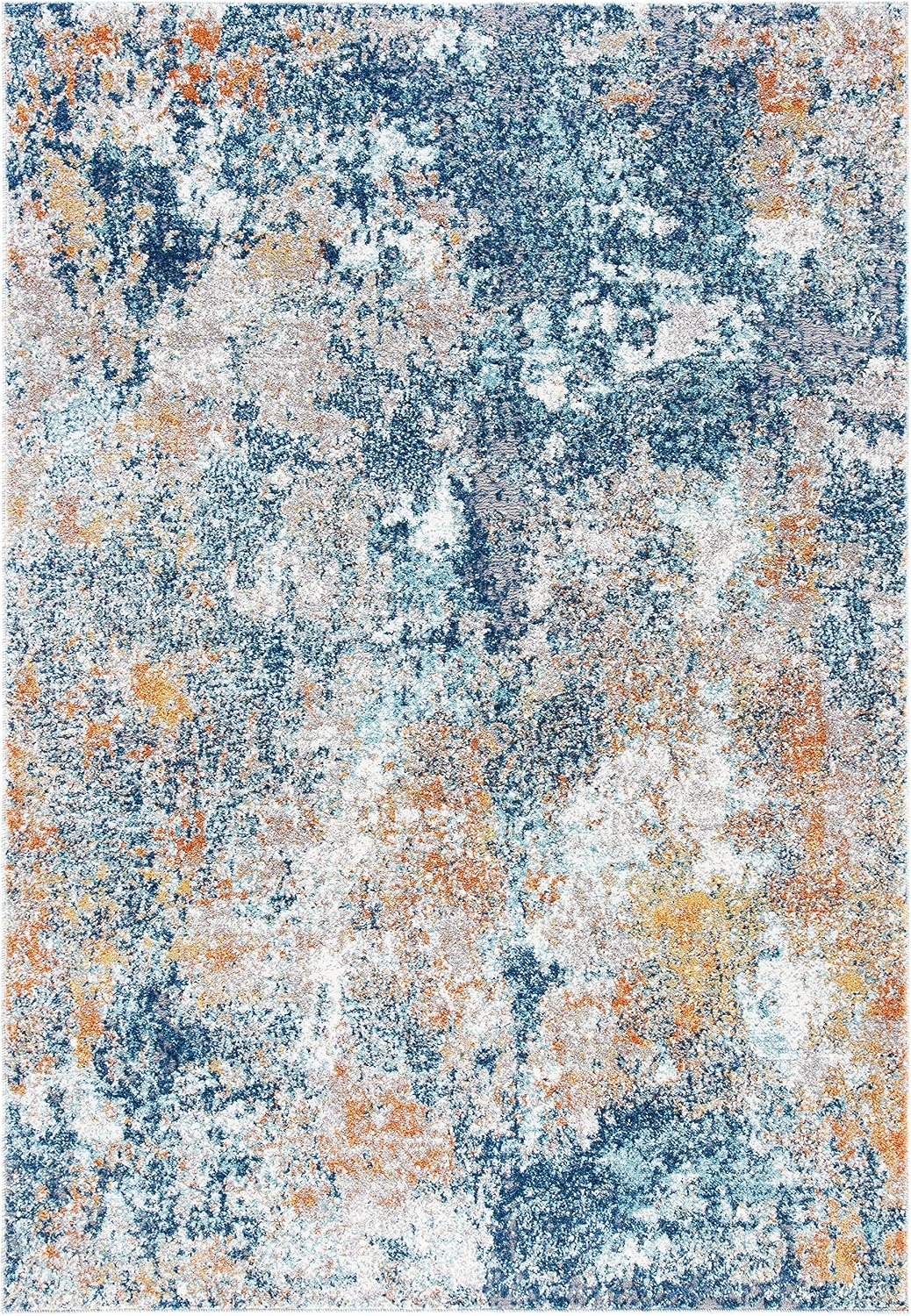 image:imageSAFAVIEH Area Rug 8x10 Aston Collection Large Navy amp Grey Modern Abstract Design NonShedding amp Easy Cleaning Ideal for Living Room Bedroom Office Dining Space ASN710NNavyGold